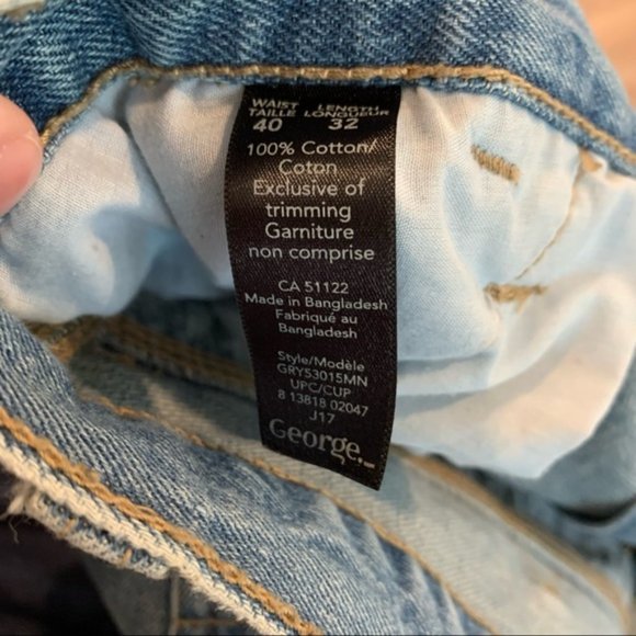 ☀️ 3/$15 George Carpenter Jeans - Relaxed Straight Leg - Medium Blue - Picture 5 of 9